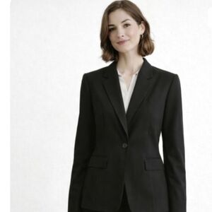 Tahari | Arthur Levine Black PinStriped Petite Blazer